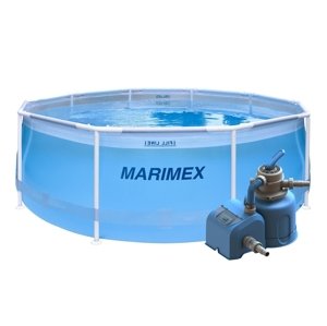 Marimex Bazén Florida 3,05x0,91m s pískovou filtrací - motiv transparentní - 19900116