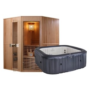 Marimex Finská sauna Marimex SISU XL + Vířivý bazén MSPA Otium M-OT061 - 19900140
